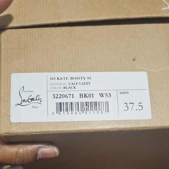 Christian Louboutin Black Heeled Boots with Red Soles - Picture 8 of 10